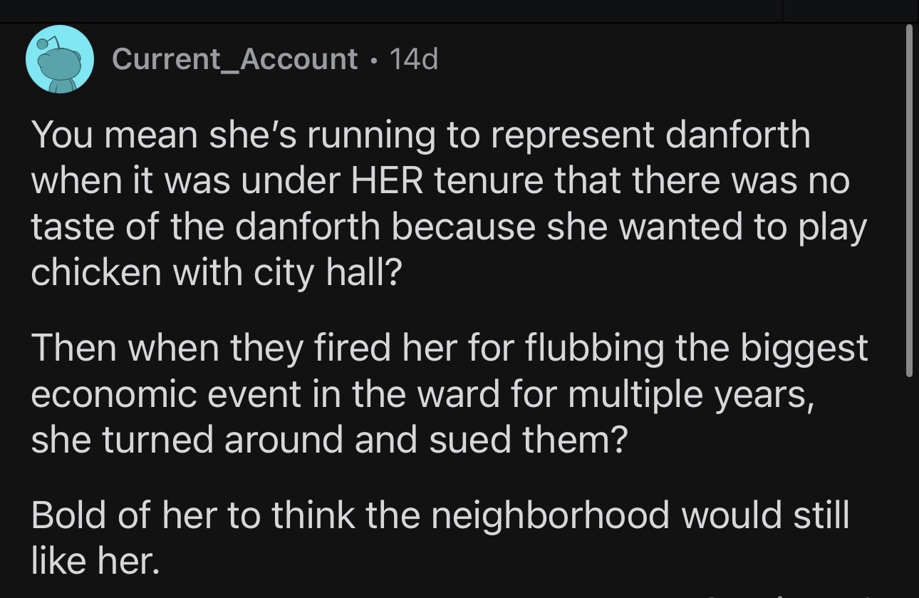Taste of Danforth comment